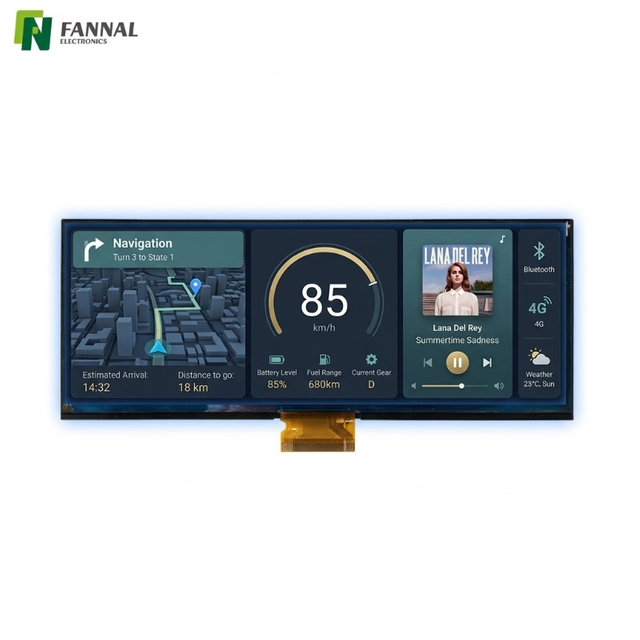 10.25' 内嵌式触摸显示屏 1920&times;720 | 车载显示屏