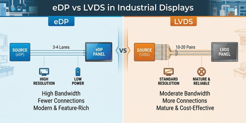 eDP vs LVDS: Key Differences, Advantages, and Selection Guide