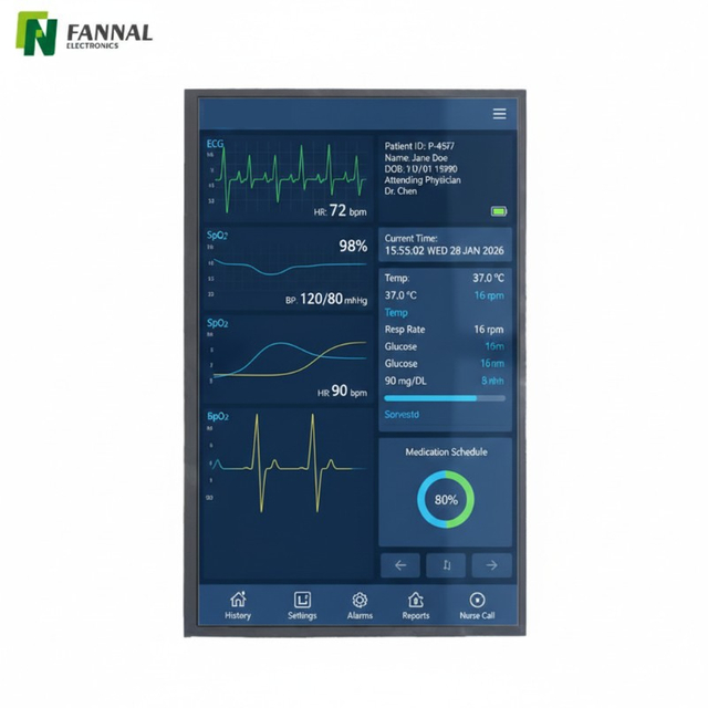 15.6 英寸内嵌式 TFT 显示屏 | 1200&times;1920 MIPI | 1000 尼特