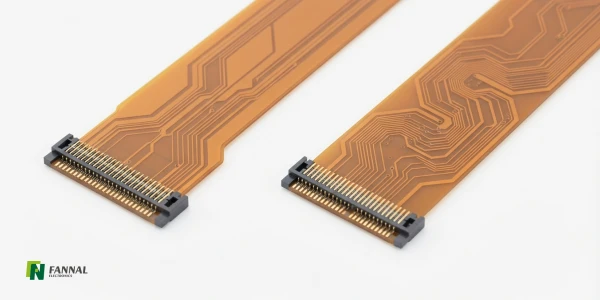两根独立的 LCD FPC 电缆，具有相同的 40 针连接器.webp