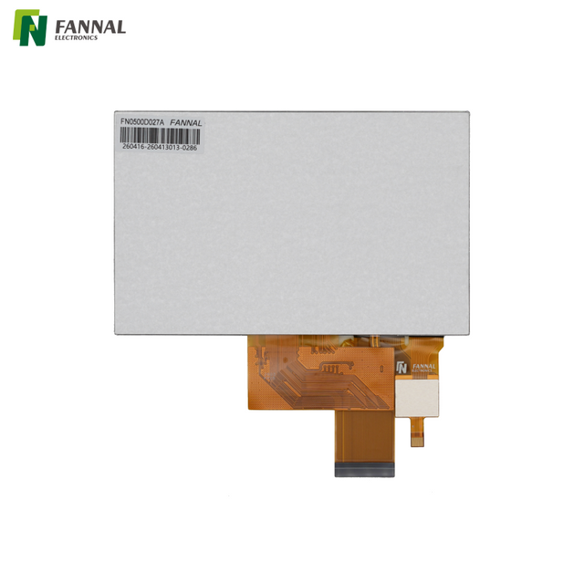 5英寸工业触摸显示屏| 800&times;480 RGB TFT 带 PCAP 触摸