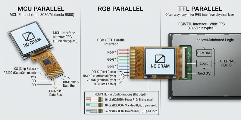 针脚与线材对比图_RGB vs MCU vs TTL Para.jpg